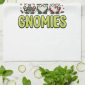 Weihnachten mit meinem Gnom-Design Geschirrtuch (Gefaltet)