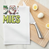 Weihnachten mit meinem Gnom-Design Geschirrtuch (Viertel Falte)