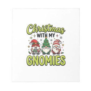 Weihnachten mit meinem Gnom-Design Notizblock