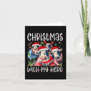 Weihnachten mit meinem Herdenkuh-Bauer Karte