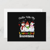 Weihnachten mit meinem Kindergarten Postkarte (Vorne/Hinten)