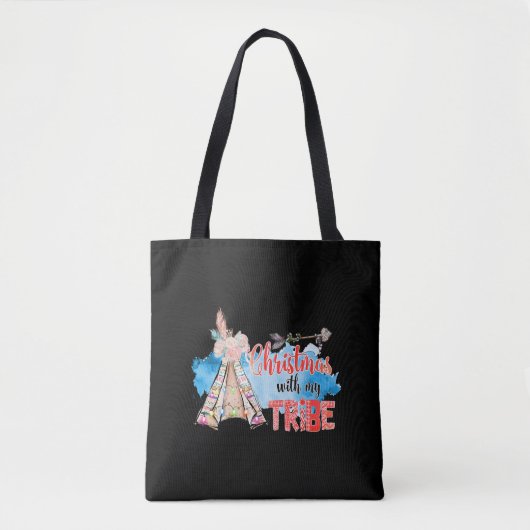 Weihnachten mit meinem Stamm Tasche (Vorderseite)