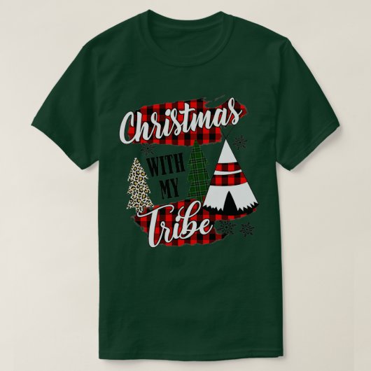 Weihnachten mit meinem Stammesleopard T-Shirt (Design vorne)