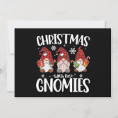 Weihnachten mit meinen Gnomen Buffalo Red Kariert  Einladung (Vorderseite)