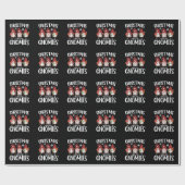 Weihnachten mit meinen Gnomen Buffalo Red Kariert  Geschenkpapier (Flach)