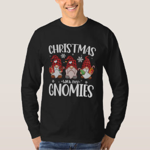 Weihnachten mit meinen Gnomen Buffalo Red Kariert T-Shirt