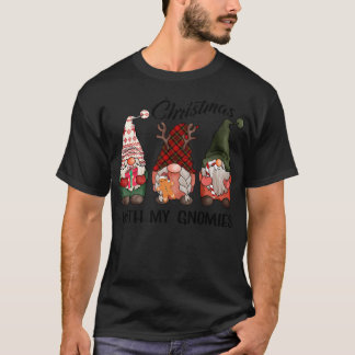 Weihnachten mit meinen Gnomen Funny Christmas Shir T-Shirt