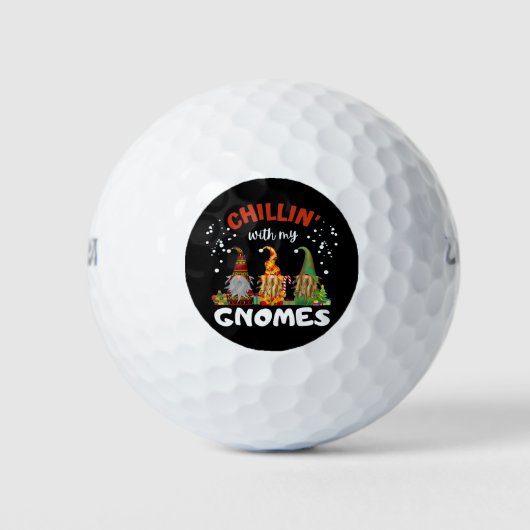 Weihnachten mit meinen Gnomen Golfball (Vorderseite)