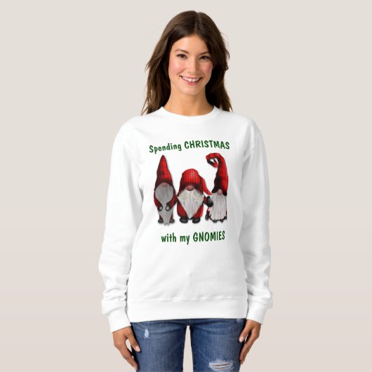 Weihnachten mit meinen Gnomen Sweatshirt (Vorne ganz)