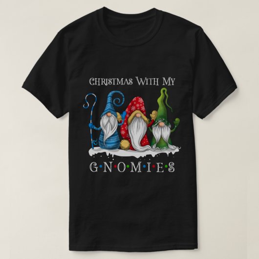 Weihnachten mit meinen Gnomen Weihnachten T-Shirt (Design vorne)