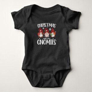 Weihnachten mit meinen Gnomies Buffalo Rot kariert Baby Strampler