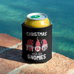 Weihnachten mit meinen Gnomies-Feiertags-Gnom Dosenkühler