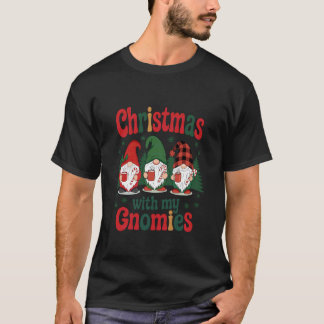 Weihnachten mit meinen Gnomies Lustige Gartenzwerg T-Shirt