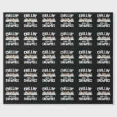 Weihnachten mit meinen Schneemännern im Chillin Geschenkpapier (Flach)