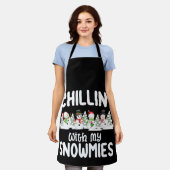 Weihnachten mit meinen Schneemännern im Chillin Schürze (Getragen)