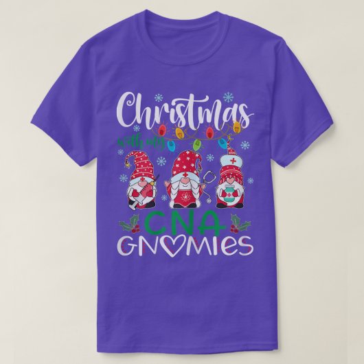 Weihnachten mit meiner CNA Gnomies Nurse Stethos T-Shirt (Design vorne)