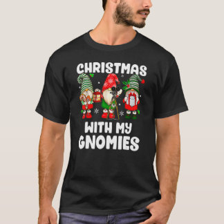 Weihnachten mit meiner Gnome Weihnachtsfamilie T-Shirt