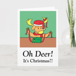 Weihnachten mit Messy Reindeer in Weihnachtsmannmü