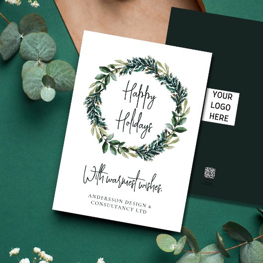 Weihnachten mit modernen Firmenlogo