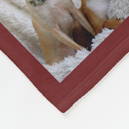 Weihnachten Mit Monogramm Fleecedecke (Ecke)