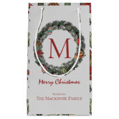 Weihnachten Mit Monogramm Kleine Geschenktüte (Vorderseite)
