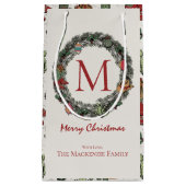 Weihnachten Mit Monogramm Kleine Geschenktüte (Vorderseite)