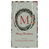 Weihnachten Mit Monogramm Kleine Geschenktüte (Vorderseite)