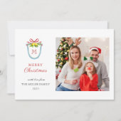 Weihnachten Mit Monogramm Lemon Wappen Feiertag (Vorderseite)