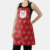Weihnachten Mit Monogramm Niedliche einfache Schne Schürze (InSitu)