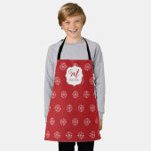 Weihnachten Mit Monogramm Niedliche einfache Schne Schürze (Getragen)