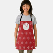 Weihnachten Mit Monogramm Niedliche einfache Schne Schürze (Insitu)