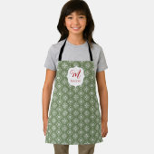 Weihnachten Mit Monogramm Niedliche einfache Schne Schürze (Insitu)