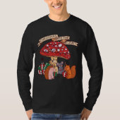 Weihnachten mit Mushroom Squirrel Mouse und M T-Shirt (Vorderseite)