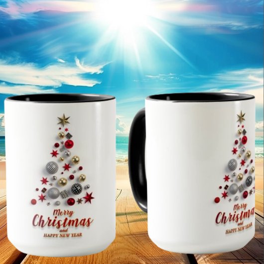 Weihnachten mit Neujahr Kaffeepause Tasse