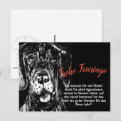 Weihnachten mit Neujahrsvorsatz Postkarte (Vorne/Hinten)