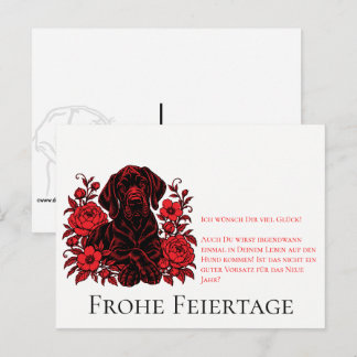 Weihnachten mit Neujahrsvorsatz Postkarte