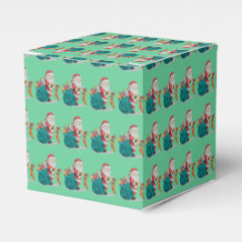 Weihnachten mit niedlichen Geschenken und Spielzeu Geschenkschachtel