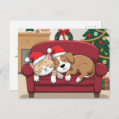 Weihnachten mit niedlicher Hundeschütze (Vorne/Hinten)