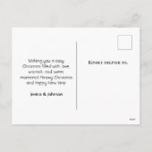 Weihnachten mit niedlicher Hundeschütze (Rückseite)