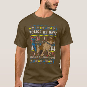 Weihnachten mit Polizeieinheit K9 T-Shirt