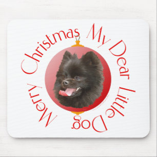 Weihnachten mit Pomeranian Mousepad