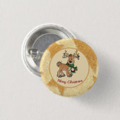 Weihnachten mit Ren Button (Vorne & Hinten)
