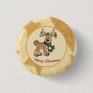 Weihnachten mit Ren Button