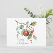 Weihnachten mit Robin Birds | Feiertag (Stehend Vorderseite)