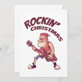 Weihnachten mit Rockin und Gitarre Einladung (Vorne/Hinten)