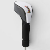 Weihnachten mit Rottweiler Hund Golf Headcover (angewinkelt)