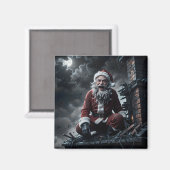 Weihnachten mit Santa Claus bösem Zwilling Magnet (Vorderseite/Rückseite)