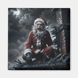Weihnachten mit Santa Claus bösem Zwilling Magnet