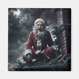 Weihnachten mit Santa Claus bösem Zwilling Magnet