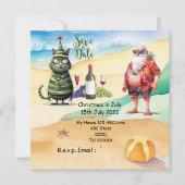 Weihnachten mit SANTA CLAUS Save the Date im Juli (Vorderseite)
